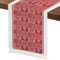 Bigqin Weihnachten Tischläufer, 210 x 35 cm waschbares Table Runner Tischband Soft Rot Weihnachtsläufer Tischdeko für Weihnachten Esszimmer Party Dekoration