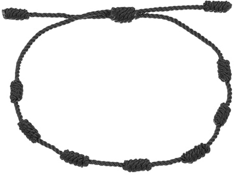 PATIKIL Armband Knoten, handgefertigt, verstellbarer Schnurschutz, Glücksschnur, geflochtenes Armband für Geschenkanhänger