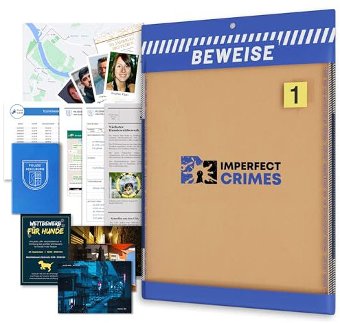 Imperfect Crimes, Verbrechen Von Schilburg - Krimispiel Escape Room, Crime Spiel Tatort, Kriminalfälle Partyspiele Erwachsene, Hidden Murder Mystery Game, Mordfall Lösen Spiel Detektiv Krimi (Deutsch)