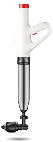 Rohrreiniger Druckluft Elektrisch Abflussreiniger Pumpe Pressluft mit Luftdruckanzeige Rohrreiniger Rohrreinigungspumpe Druckluft 3 in 1 Toilettenkolben für Dredge Toilette/Waschbecken/Badewanne