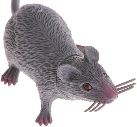 Wpppan Lifelike Fake Mouse Realistic Mice, Spooky Rat, Halloween Prank, Rubber Rat with Long Tail, Creepy April Fool's Day Decorations