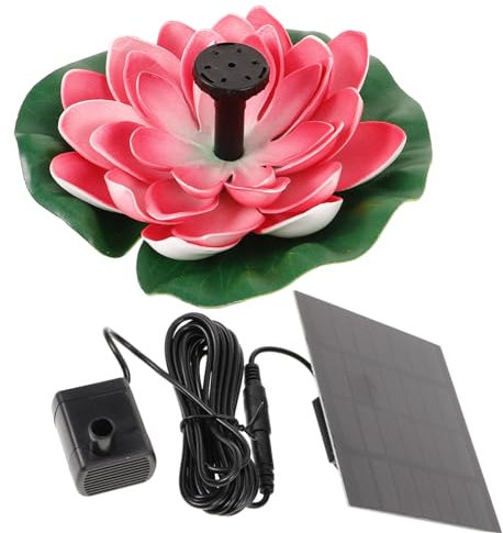 Schwimmender Solarbrunnen Lotus Design 1 Satz mit 7v 1.2w