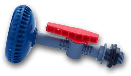 Varile 1/2 Duschkopf für die Gartendusche - mit Kugelventil I Universell für Camper, Van, Garten & Haus I aus Kunststoff