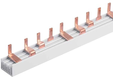 Peigne d'alimentation de 1 m, pour connexion de tableau électrique, 4P 56 broches, modules 1016 mm, barre de collecteur pour interrupteurs magnétothermiques et différentiels, BusBar modulaire 63 A