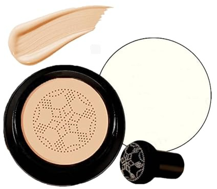 Foundation Cushion, Mushroom Head Air Cushion CC Cream, BB Cream Face Makeup Foundation, Feuchtigkeitsspendender Concealer, Moisturising BB Creme Foundation Brightening Pigment (Natural)