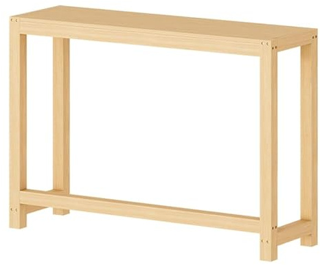 JIAOCKJIAO Tablette Radiateur en Bois avec Étagère, Table Console pour La Maison avec Pieds Antidérapants, Etagere Radiateur Au-Dessus avec Espace Rangement Supérieur(47x8x27in/120x20x70cm)