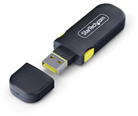 StarTech USB-A Port Blocker mit Schlüssel, 4X Kappen (USB-A-Port-Blocker) | Verriegelung, Snap-In, Staubschutzkappen, Portschutz für Laptops und Computer, Datenschutz