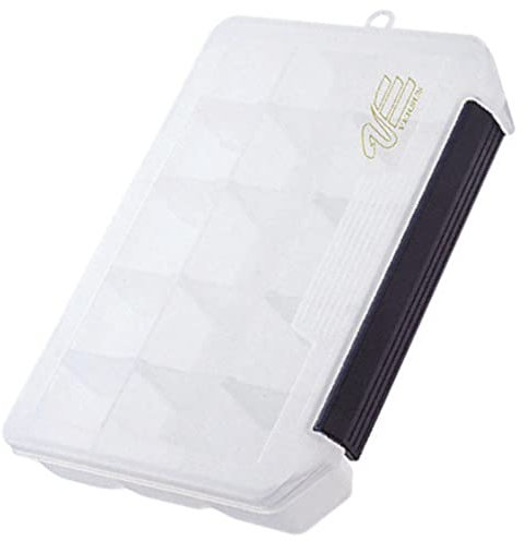 Meiho VS-3010 ND klar 20,5x14,5x4cm - Kunstköderbox für Gummishads & Wobbler, Köderbox zum Spinnfischen, Angelbox für Raubfischköder