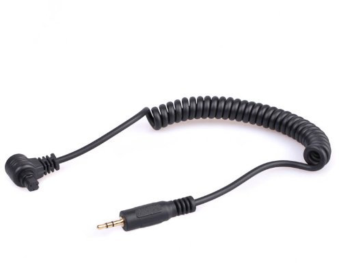 JJC Cable-A Fernauslöser-Anschlusskabel 2,5 mm Klinke (Kabel, Verbindungskabel) für Triggertrap und Canon RS-80N3