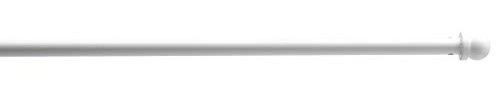 TRINGLES Rondes pour VITRAGE Metal | Ø07 | 1 Tringle Ronde 50-80CM | Blanc