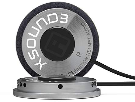 IASUS Premium Audio Motorcycle Helmet Speakers Work with Most Helmet Comms with earbud ports - The XSound 3 Drop In Helmet Headphones Speaker Kit Includes Accessories for a Quick Install