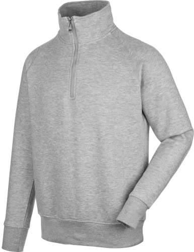 WÜRTH MODYF Arbeitstroyer Job+ – weicher Baumwoll-Pullover mit Stehkragen – perfekt für Handwerk, Werkstatt, Arbeiten im Freien in schwarz, grün, blau, grau, rot – Größen XS - 6XL