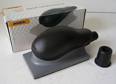 Mirka Hand Dust Extraction Sanding Block [70mm x 125mm] 70x125mm Palm Danding Block 13 Hole Dust Extraction Vacuum System
