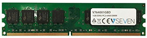 V7 V764001GBD V7 1GB DDR2 PC2-6400 800Mhz DIMM Desktop módulo de memoria - V764001GBD, Verde