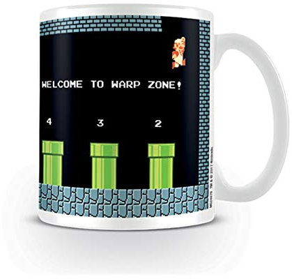 Pyramid International Super Mario Warp Zone Ceramic Mug Taza, Multicolor, 1 Unidad (Paquete de 1)