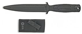 Outletdelocio. Cuchillo de Goma para Entrenamiento K25. Largo 28,50 cm. Funda Nylon incluida.