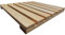 Falegnameria S. Andrea Pedana Doccia in Legno Naturale di faggio cm 50x50 Prodotta artigianalmente in Italia, Antiscivolo