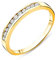 MIORE Ring Damen Gelbgold Diamant Hochzeitsband 14KT (585) mit Diamant Brillanten 0.20 ct