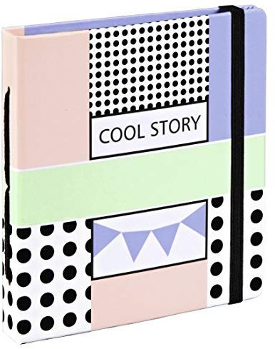 Hama Polaroid Fotoalbum für Instax Mini (Einsteckalbum für 28 Sofortbilder, Album zum selbstgestalten) Pastell