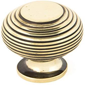 From the Anvil Aged Brass Beehive Cabinet Knob 40mm