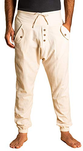 PANASIAM Yogipants 01, Cotton, naturewhite, M