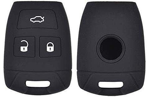 XUKEY - Custodia in silicone per chiave a 3 pulsanti per Fiat Croma, Bravo, Stilo, rivestimento a guscio per chiavi