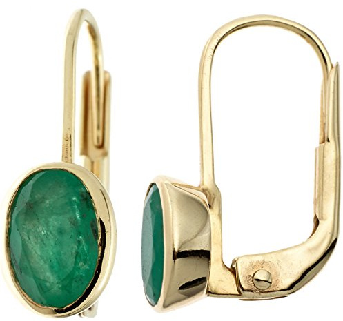 Jobo Damen-Ohrhänger aus 8 Karat 333 Gold mit Edelstein oval