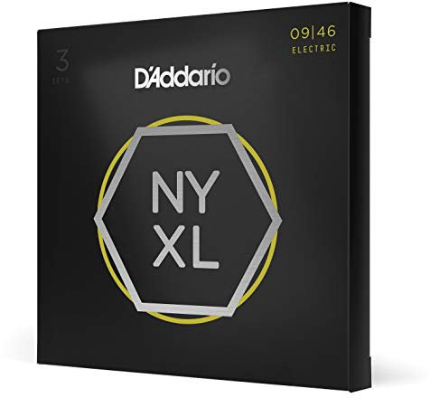 D'Addario Corde Chitarra Elettrica | NYXL NYXL0946-3P | Super luce superiore/inferiore normale, 09-46, 3-Pacchetto