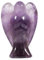 Nupuyai Engel Edelstein Schutzengel Figur Kristall Taschenengel Heilstein Talisman Glücksbringer Engelsstatue Fengshui Dekoration(Amethyst)