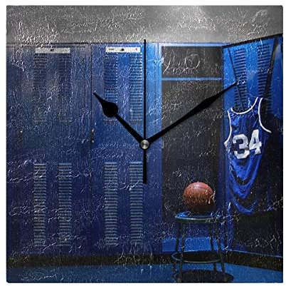 FANTAZIO Réveil carré pour Enfants NBA Basketball Sport Stand à Piles