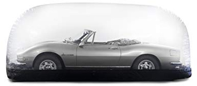 Car Shield - aufblasbare & aktive Autoabdeckung Innenbereich schwarz, 14' / 4.3m