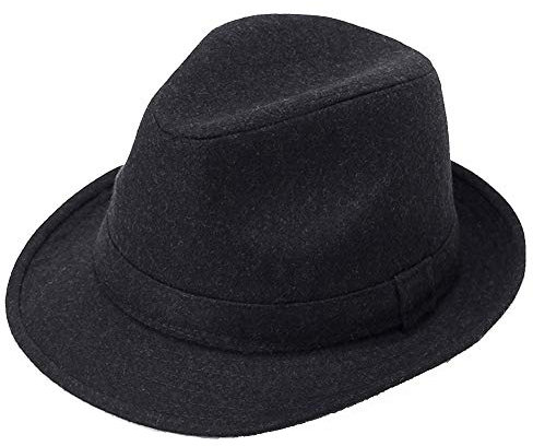 Basic Filzhut - Wollfilzhut Damen/Herren - Fedora - Hut Sommer/Winter-Hochzeit Talent Show Performance