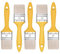 M7 brochas pintura set de 5 piezas, Ancho 50mm-5 piezas, Juego de pinceles con mango de plástico, Cepillo de pintura 5PCS, Serie *37*, A0200-370550