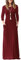 GRECERELLE Women's Casual Maxi Dress Long Sleeve Long Dresses with Pockets and Sleeves for Ladies (Wine Red, M)