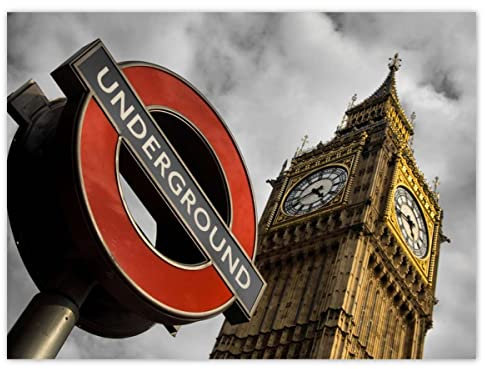 Wandsticker Deko Foto Sticker 135x100cm Big Ben No.H1138M_NS1AS