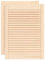 vidaXL 2X Madera Maciza de Pino Puertas Tipo Persiana con Celosía Rejilla Armario Tablillas Guardarropa Separador Decoración 69x49,4cm
