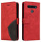 Fatcatparadise Funda para LG K41S / K51S, Flip Folio Libro de Cuero Carcasa de TPU, con Cierre Magnético, Ranura para Tarjeta, Tarjetero y Suporte, Capa Plegable Cartera, Tipo Étui Piel (Rojo)