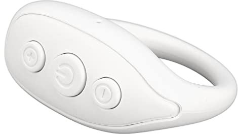 ASHATA Bluetooth-Fernbedienung für Smartphone-Tablet, Kabelloser Kamera-Fernauslöser, Knopf-Selfie-Lese-Roman, Multifunktionale Shake-Ring-Fernbedienung für iPhone, für Android(Weiß)