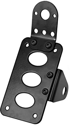 Motorcycle license plate Motorcycle Side Mount Scooter Moped License Holder Number Plate Rear Taillight Bracket For Harley Sportsters Bobber Chopper