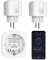 Smart Plug WiFi Steckdose:Intelligente Steckdose kompatibel mit Apple HomeKit,Siri,Alexa,Google Assistant,Sprach- und App-Fernbedienung,WiFi-Stecker mit Timer/Zeitplan (2-Pack)