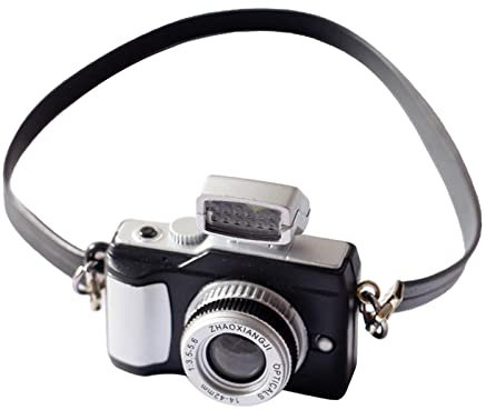 Gralara Retro Camera Decor, Creative Vintage Camera Decoration Mini Ornament for DIY Home Photo Props, Style 1