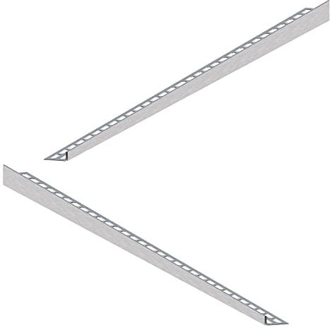 Aquabad Edelstahl Gefälleprofil Clive für begehbare Dusche 120cm, 1x paar (links und rechts), Kantenhöhe 14mm