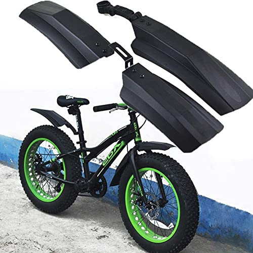 NOYOTA Fahrrad-Schutzblech, Kotflügel-Set, 20 Zoll 26 Zoll Elektro-Faltrad-Schutzblech Schnee-Fahrrad-Kotflügel Fat Bike Fender MTB Fahrrad Radfahren Fender Teile