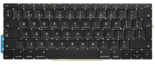 Teclado de repuesto para MacBook Pro Retina de 13 pulgadas A1708 de finales de 2016 a mediados de 2017