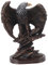 Pssopp Adler-Statue, Kunstharz, Lebendige, Geniale Adler-Figur mit Ausgebreiteten Flügeln für Rasen, Hof, Garten, Terrasse