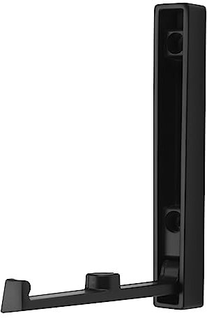 SOTECH Klapphaken VALVOLE Höhe: 120 x Breite: 16 mm schwarz matt, Garderobenhaken modern aus Zinkdruckguss, platzsparender Kleiderhaken ideal für Caravan