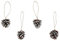 Inge-glas Christbaumschmuck Zapfen 4,5cm Natur 4er Set - Naturmaterial Kiefernzapfen Weihnachtsschmuck - Weihnachtsbaum Anhänger - Ökologische Tannenzapfen Dekoration & Weihnachtsbaumschmuck