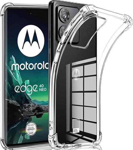LYJERRY Custodia Per Motorola Edge 40 Neo Caso Protettiva Leggero Protector Morbido TPU Cover Silicone di gomma Phone Case