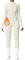 OEAK Damen Sport Jumpsuit Lang Eng Yoga Overall Langarm Rollkragen Playsuits mit Rei?verschluss Nahtloser Fleece gefüttert Bodysuit Einteiler Romper(Beige，M)