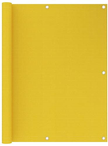 ARKEM Balkon-Sichtschutz Gelb 120x500 cm HDPE Balkon-Sichtschutz Und Schutzgitter Privacy